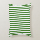 グリーン ストライプ アクセントクッション (正面(垂直))
