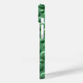 グリーン スパイラル テクスチャー iPhoneケース モダンな見た目 Case-Mate iPhoneケース (裏面 / 左)