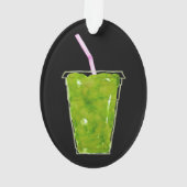 グリーン·スムージパーソナライズされたー オーナメント (裏面)