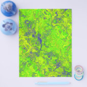 グリーン スワイリー マーブル まとめ 紙 スクラップブック ページ (シングル)