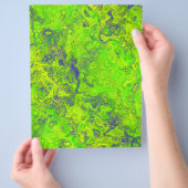 グリーン スワイリー マーブル まとめ 紙 スクラップブック ページ (手)