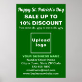 グリーン・セント・パトリックのデイビジネス販売のポスター ポスター (正面)