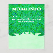 グリーン タイダイ フォト イベント フライヤー (裏面)