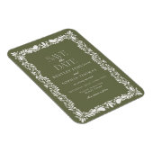 グリーン タレヴェラ タイル スペイン フィエスタ Save the Date マグネット (右側)