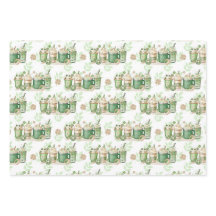 グリーン&タンアイリッシュ飲料&ドーナツ