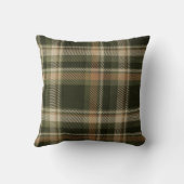 グリーン&タンプレイド秋 クッション (裏面)