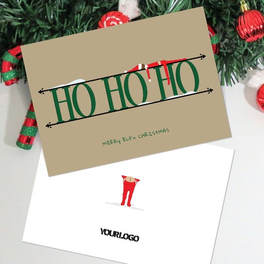 グリーン&タン小妖精や小人シェナニガンス企業のクリスマス シーズンカード