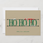 グリーン&タン小妖精や小人シェナニガンス企業のクリスマス シーズンカード (正面)