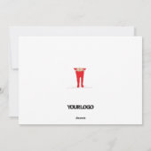 グリーン&タン小妖精や小人シェナニガンス企業のクリスマス シーズンカード (裏面)