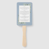 グリーン ダスティーブルー 洗礼 キリスト教徒の名付け プログラム ハンドファン (裏面)