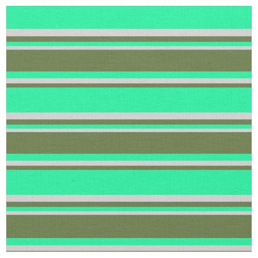 グリーン、ダークオリーブグリーン、ライトグレー ファブリック (クローズアップ)