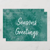 グリーン・チョークボード　季節のご挨 シーズンカード (正面/裏面)