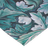 グリーン&ティール（緑がかった色）モリス葉ズ ショートテーブルランナー (コーナー)