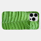 グリーン テクスチャ シダ植物 iPhoneケース (裏面横)