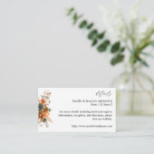 グリーン&テラコッタフローラエンクロージャカード エンクロージャーカード (スタンド正面)