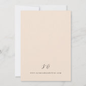 グリーン&テラコッタ結婚フローラズS2ベージュ 招待状 (裏面)