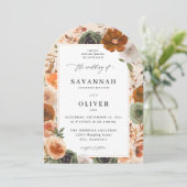 グリーン&テラコッタ結婚フローラズS2 VLN – アーチベ 招待状 (スタンド正面)