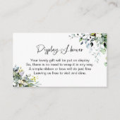 グリーン ディスプレイ シャワー エンクロージャー カード (正面)