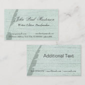 グリーン·デザイン·ライター·ジャーナリスト 名刺 (正面/裏面)