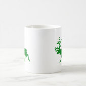 グリーン・トナカイ コーヒーマグカップ (中央)