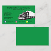 グリーン・トラック会社 名刺 (正面/裏面)