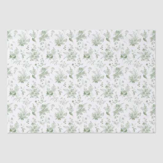 グリーン トワレット ド ジュイ ヴィンテージ フローラル シノセリー 薄葉紙 (正面)