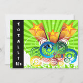 グリーン・トータル80年代のレトロパーティの招待状 招待状 (正面)