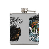 グリーン・ドラゴン対ホワイト・タイガー フラスク (裏面)