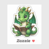 グリーン・ドラゴン読のステッカー シール (シート)