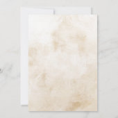 グリーン ネイチャー ゴールド ライフのお祝い 招待状 (裏面)