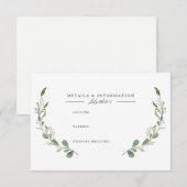 グリーン ネイチャー ヴィネ | 水彩 情報 カード (正面/裏面)