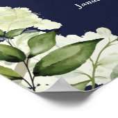 グリーン ネイビーブルー 生命の祝祭 フォト ポスター (角)