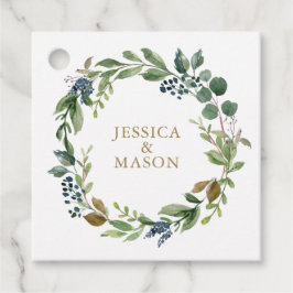 グリーン ネイビー ゴールド お礼タグ フェイバータグ