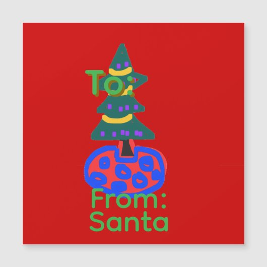 グリーン ネーム クリスマス おめでとう (正面)