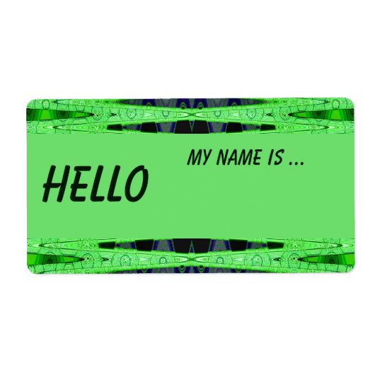 グリーン・ネーム・バッジ ラベル (正面)