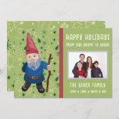 グリーン・ノーム・フォー・ザ・ホリデイズ クリスマス・フォト シーズンカード (正面/裏面)