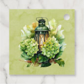 グリーン ハイドランジア 花 フラワー バタフライ フェイバータグ (裏面)