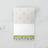 グリーン ハイドレンジア モノグラム メイソンジャー ありがとう サンキューカード (内部)