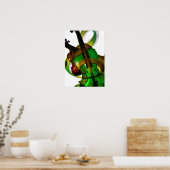 グリーン・バイオリン・グルーヴィ ポスター (キッチン)