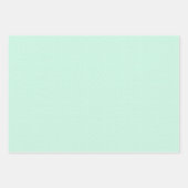 グリーン&パステルカラーイースターバニーポーズ ラッピングペーパーシート (正面3)