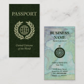 グリーン·パスポート 名刺 (正面/裏面)