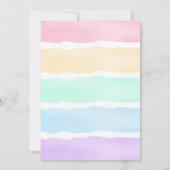 グリーン&パープルドーナツ誕生日パーティー 招待状 (裏面)