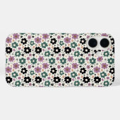 グリーン&パープル開花ウィムシー Case-Mate iPhoneケース (裏面 (横))