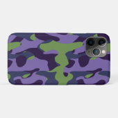 グリーン パープル ブルー カモフラージュ 抽象画 Case-Mate iPhoneケース (裏面(横))