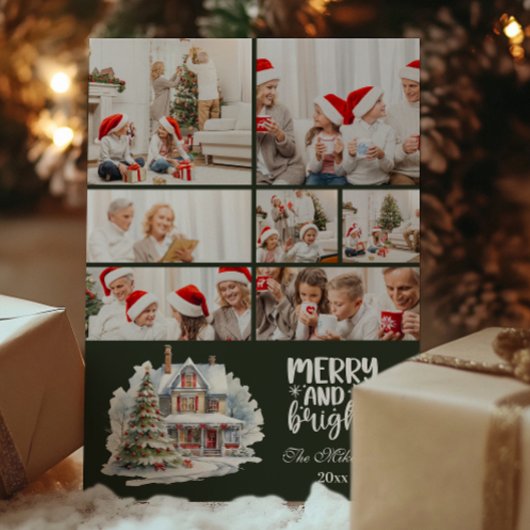 グリーン ビンテージ クリスマス 7 写真 ファミリー