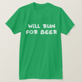 グリーン ビールを求めて走る、聖パトリックの日のランニング Tシャツ