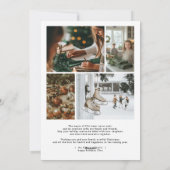 グリーン&ピンクタータンチェック | コケット弓モノグラム写真 シーズンカード (裏面)