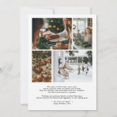 グリーン&ピンクタータンチェック | コケット弓モノグラム写真 シーズンカード (裏面)