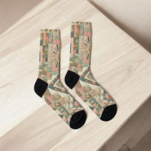 グリーン&ピンクパッチワークキルトワ素朴ーホー