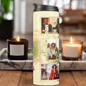 グリーン&ピンク6写真テンプレートクリスマスツリー タンブラー